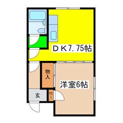 愛国たかとハイツの物件間取画像